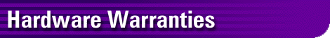 Hardware Warranties