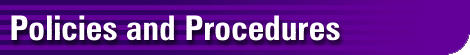 CQ Policies and Procedures