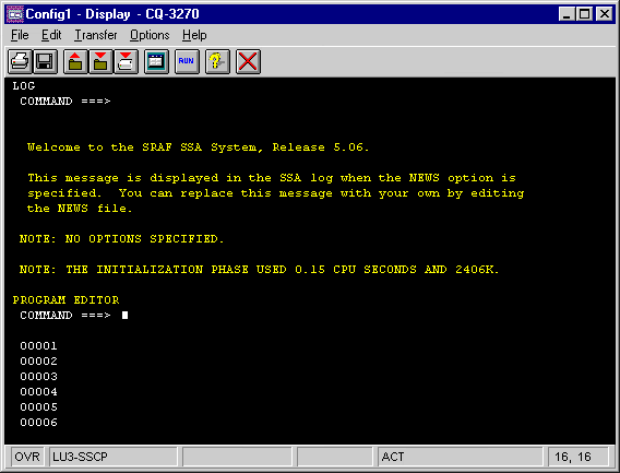 Interface Screen